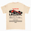 Camiseta Básica Unissex Charles Leclerc PEROLA OFF WHITE