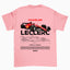 Camiseta Básica Unissex Charles Leclerc ROSA BEBE