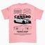 Camiseta Básica Unissex Chevrolet Camaro - Blanco-Rosa Bebê