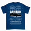 Camiseta Básica Unissex Chevrolet Camaro Z28 2015 BLACK AZUL MARINHO