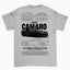 Camiseta Básica Unissex Chevrolet Camaro Z28 2015 BLACK CINZA