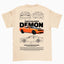 Camiseta Básica Unissex Dodge Challender Demon PEROLA OFF WHITE