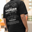 Camiseta Básica Unissex Dodge Charger 1970 PRETO