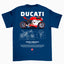 Camiseta Básica Unissex Ducati Panigale W - Azul- Amarinho
