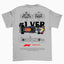 Camiseta Básica Unissex F1 Red Bull Car Template cinza