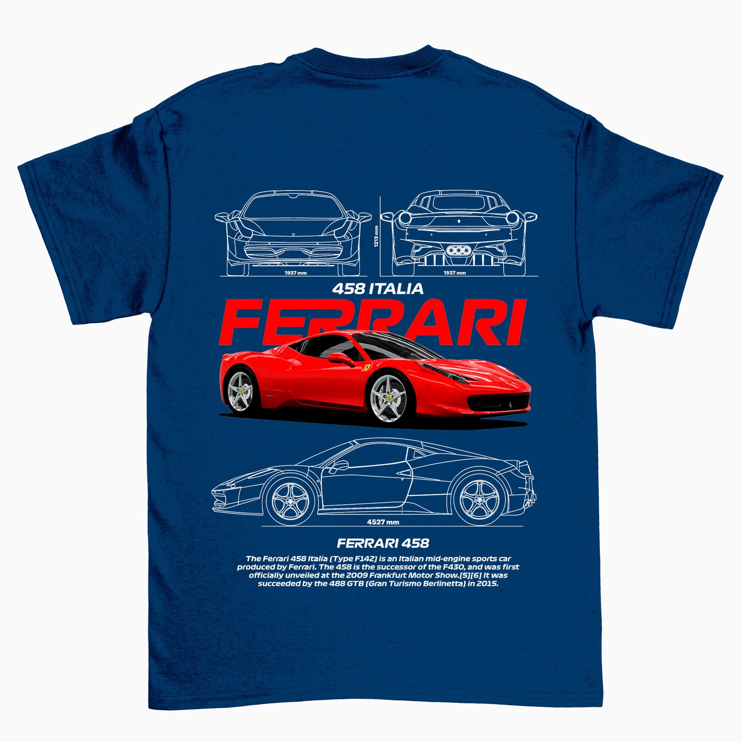 Camiseta Básica Unissex F1 Red Bull Verstappen AZUL MARINHO