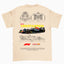 Camiseta Básica Unissex F1 Red Bull Verstappen PEROLA OFF WHITE