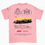 Camiseta Básica Unissex F1 Red Bull Verstappen ROSA BEBE