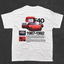 Camiseta Básica Unissex F40 Retro- branco