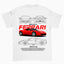 Camiseta Básica Unissex Ferrari 458 Italia White- Branco