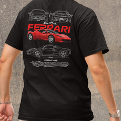 Camiseta Básica Unissex Ferrari 458 Italia White