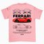 Camiseta Básica Unissex Ferrari F8 Tributo - WHITE ROSA BEBE