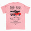 Camiseta Básica Unissex Ford Mustang 1966 W ROSA BEBE