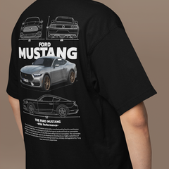 Camiseta Básica Unissex Ford Mustang Black