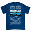 Camiseta Básica Unissex Ford Mustang GT500 SHELBY W AZUL MARINHO