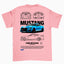 Camiseta Básica Unissex Ford Mustang GT500 SHELBY W ROSA BEBE