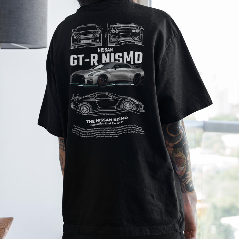Camiseta Básica Unissex GT-R NISMO PRETO