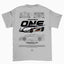 Camiseta Básica Unissex Koenigegg One W  CINZA 