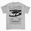 Camiseta Básica Unissex Lamborghini Aventador WHITE V CINZA 