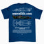 Camiseta Básica Unissex Mercedes Benz AMG W11 azul marinho