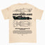 Camiseta Básica Unissex Mercedes Benz AMG W11 beje perola off white
