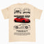 Camiseta Básica Unissex Mercedes Benz C 63 beje perola off white