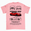 Camiseta Básica Unissex Mercedes Benz C 63 rosa