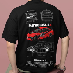 Camiseta Básica Unissex Mitsubishi Lance R