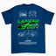 Camiseta Básica Unissex Mitsubishi Lancer WHITE azul marinho