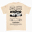 Camiseta Básica Unissex Nissan Nismo WHITE beje perola off white