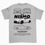 Camiseta Básica Unissex Nissan Nismo WHITE cinza