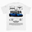 Camiseta Básica Unissex Pagani Huayra  branca 