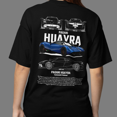 Camiseta Básica Unissex Pagani Huayra preta