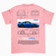 Camiseta Básica Unissex Porsche 911 GT3 W rosa 