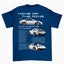 Camiseta Básica Unissex Porsche 911 King azul marinho