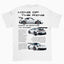 Camiseta Básica Unissex Porsche 911 King branca