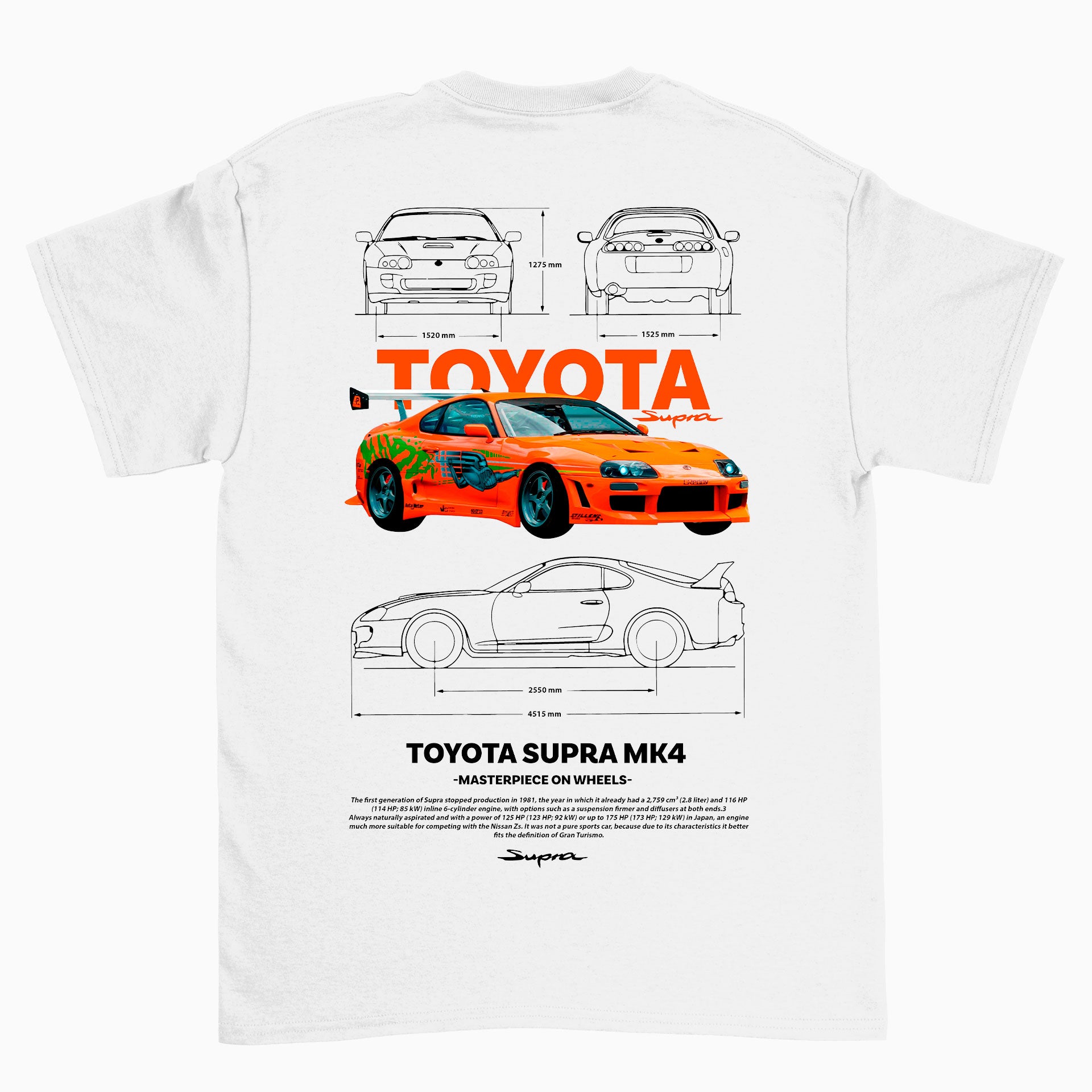 Camiseta Básica Unissex Supra MK4 BLANCO perola branca