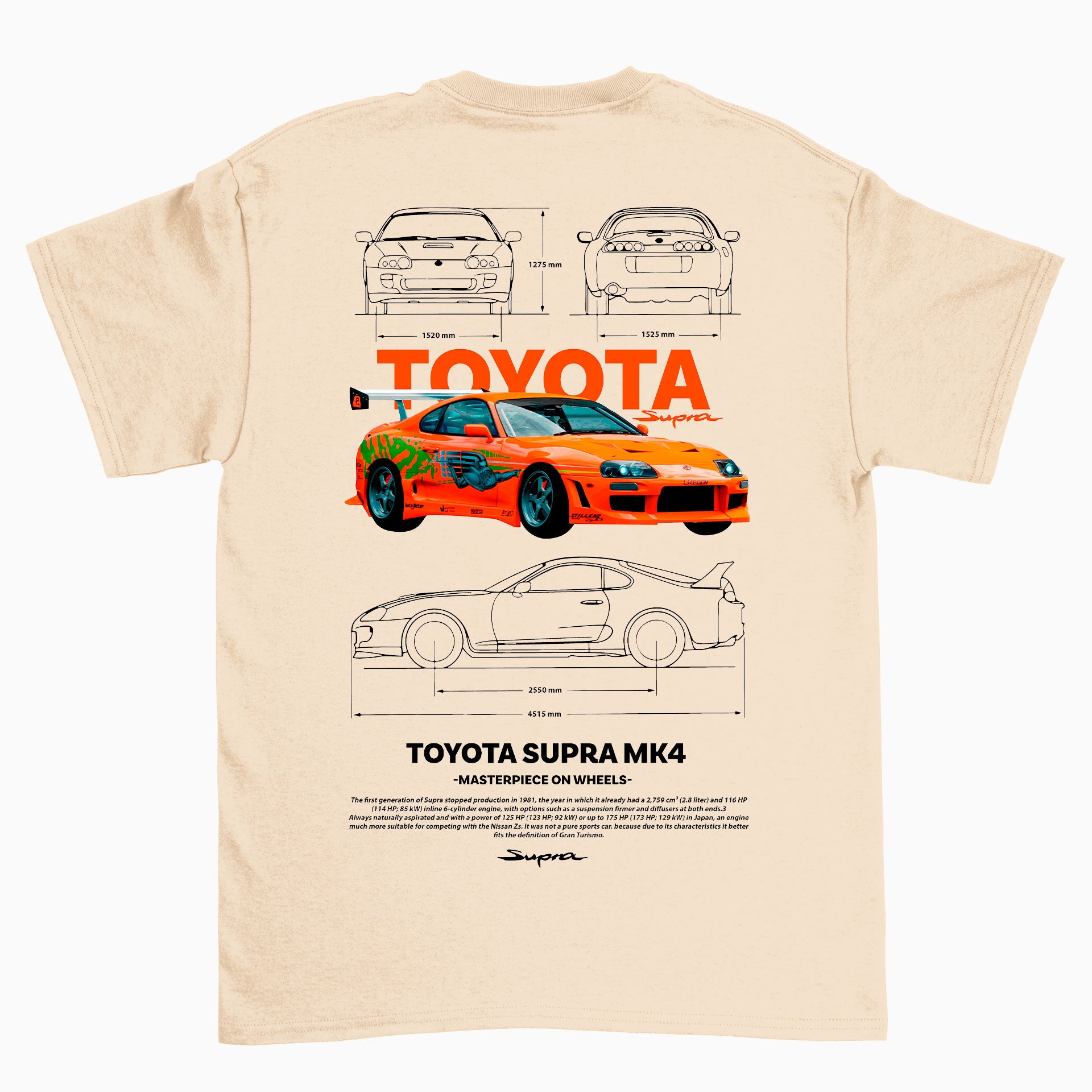 Camiseta Básica Unissex Supra MK4 BLANCO perola off white