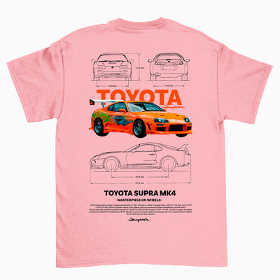 Camiseta Básica Unissex Supra MK4 BLANCO rosa bebe