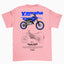 Camiseta Básica Unissex Yamaha YZ  v2 rosa