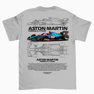 Camiseta Básica Unissex Aston Martin Fórmula 1 TEAM