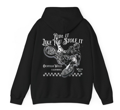 Moletom Canguru Unissex Ride It Like You Stole It PRETO