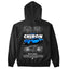 Moletom Básico Com Capuz Unissex Bugatti Chiron White-PRETO