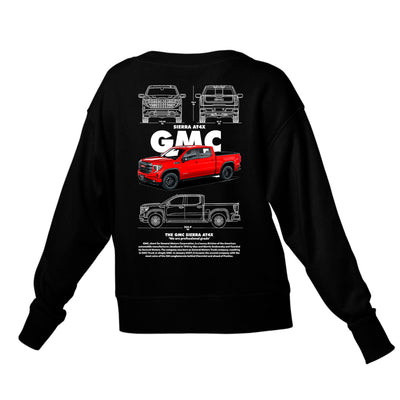 Moletom Gola Redonda Unissex GMC Sierra AT4X BLACK-PRETO