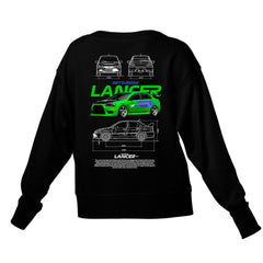 Moletom Gola Redonda Unissex Mitsubishi Lancer WHITE