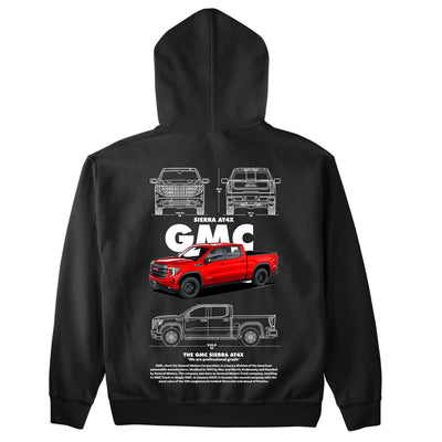 Moletom Básico Com Capuz Unissex GMC Sierra AT4X BLACK-PRETO