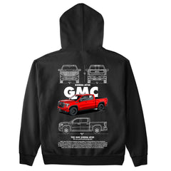 Moletom Básico Com Capuz Unissex GMC Sierra AT4X BLACK