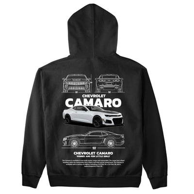 Moletom Básico Com Capuz Unissex Chevrolet Camaro-PRETO