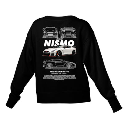 Moletom Gola Redonda Unissex Nissan Nismo WHITE