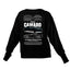Moletom Gola Redonda Unissex Chevrolet Camaro Z28 2015-PRETO